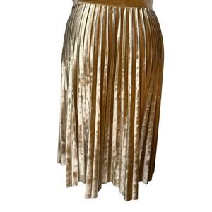 Hidden Alley accordion mustard yellow skirt Medium